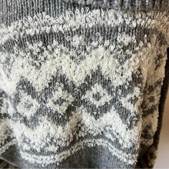 Free People Ragnar fair isle chunky turtleneck sweater 17913 - Picture 11 of 15